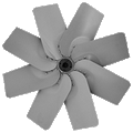 Air Turbine Y47.57HTA02 Fan Propeller, CCW Air Turbine Y47.57HTA02 Fan Propeller, CCW