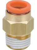 SMC KQ2H11-35AS Male Adapter Fitting, 3/8" NPT