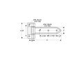 Polar 2408-SS Hinge, 8", Stainless