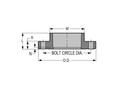 Spears 851-060C Flange, 6", Schedule 80, SOC - Specs