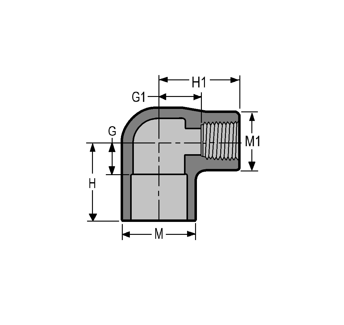 Spears 807-101C Elbow 3/4" x 1/2"-Female