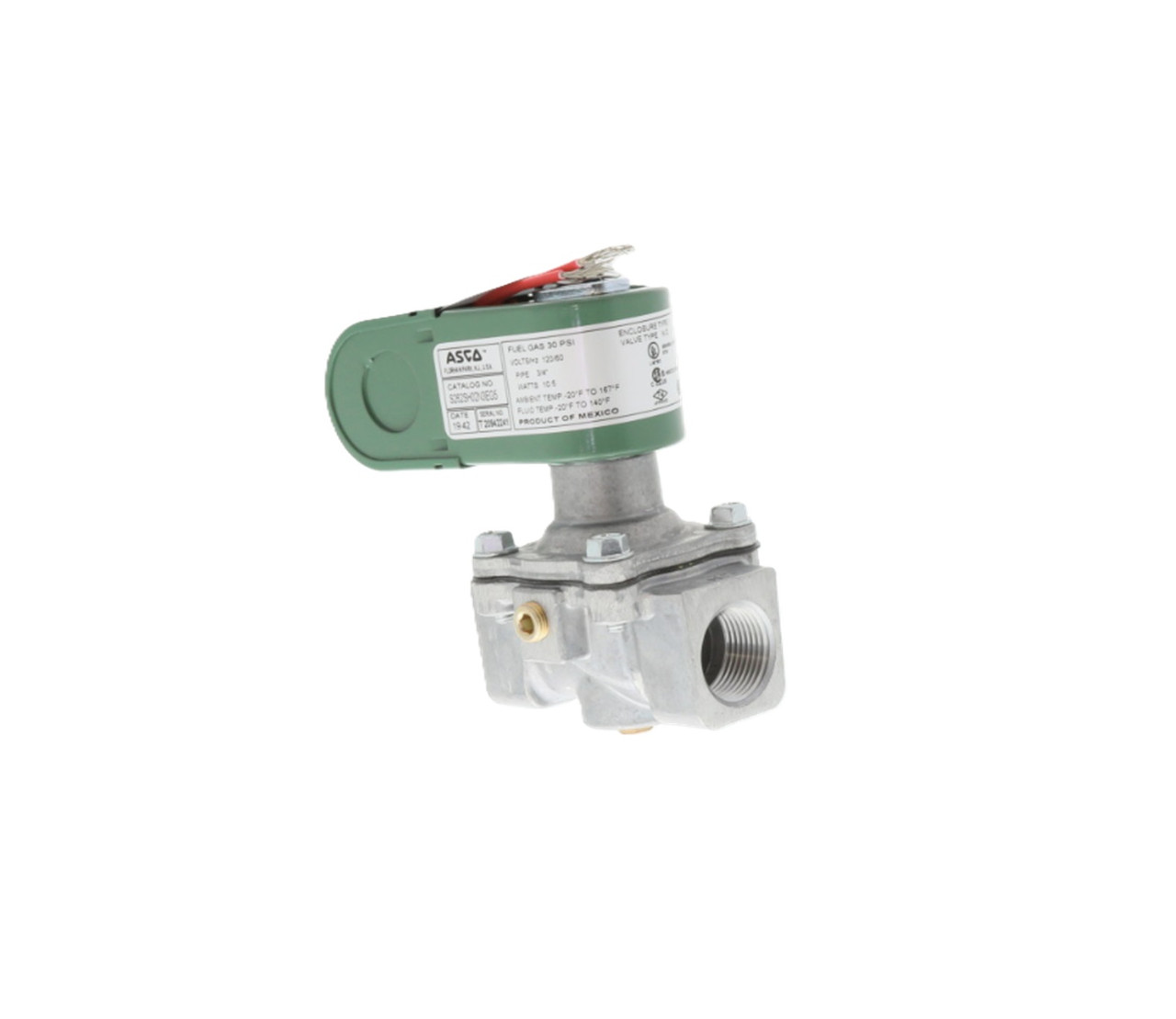 Asco S262SH02N3EG5 Gas Vent Valve, 3/4", 120Vac