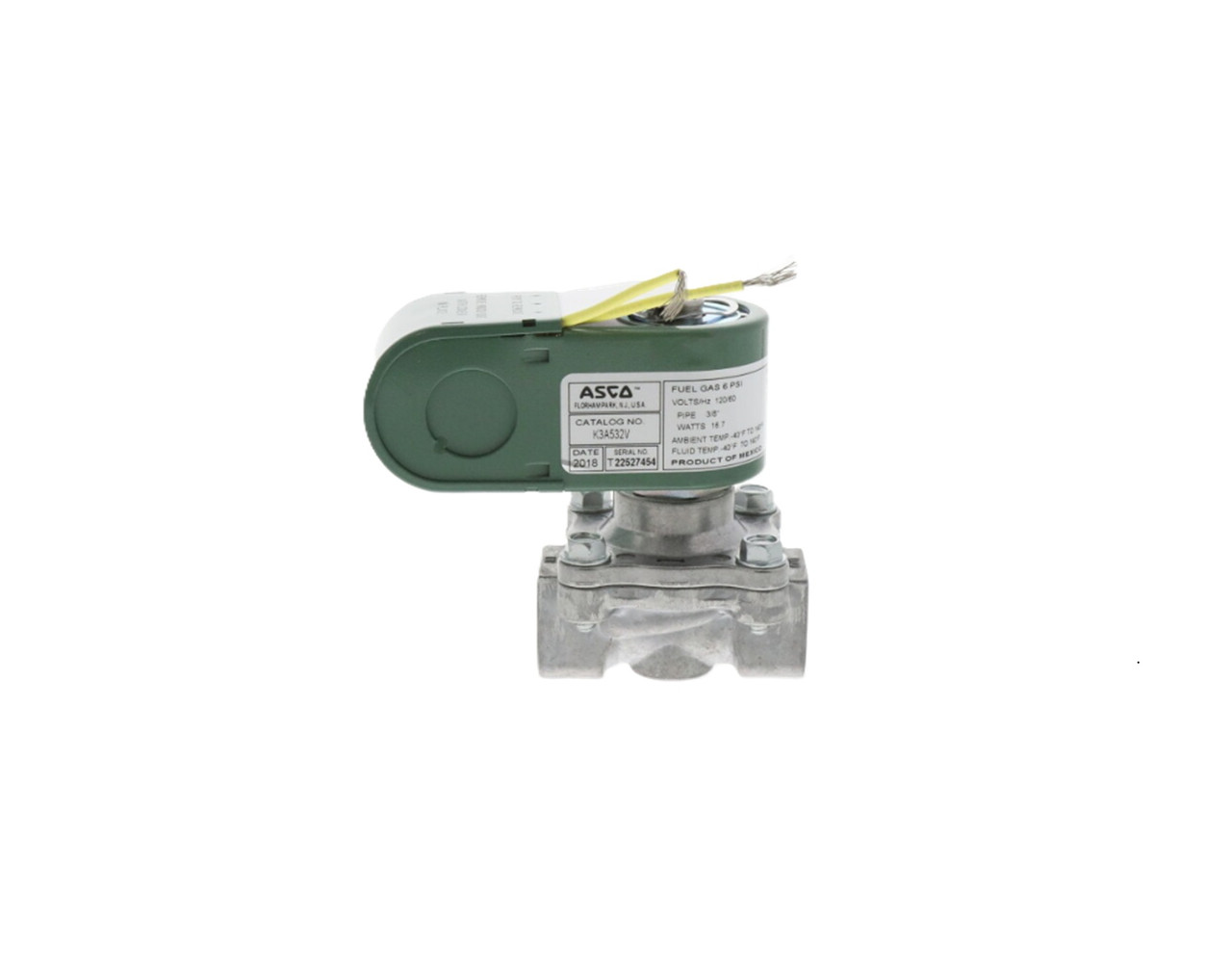 Asco K3A532V Solenoid Valve, 3/8", 120V
