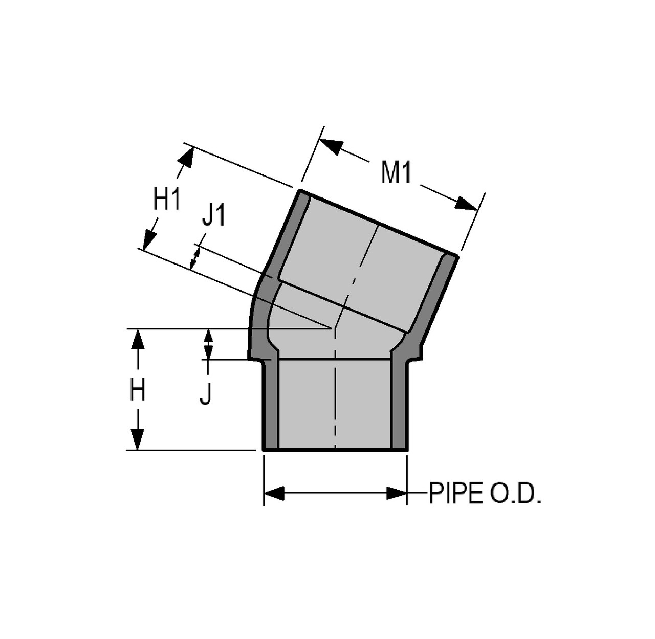 Spears 842-005C CPVC Elbow, 1/2", SCH 80, SOC x SPI - SPECS