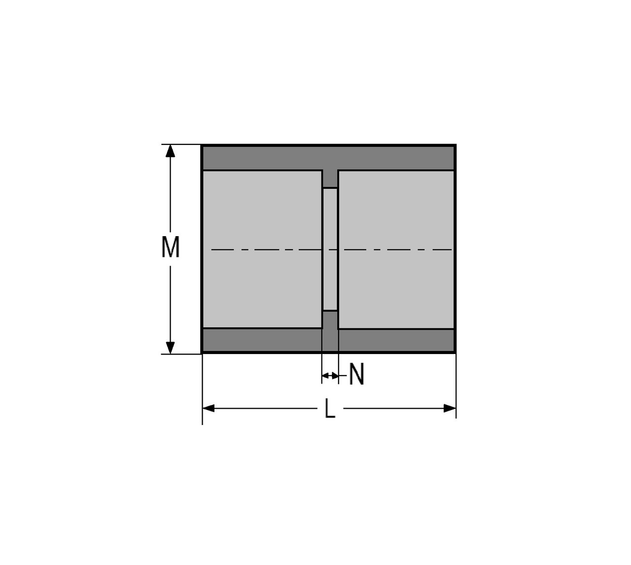 Spears 829-005C CPVC Coupling, 1/2", SCH 80, SOC - SPECS
