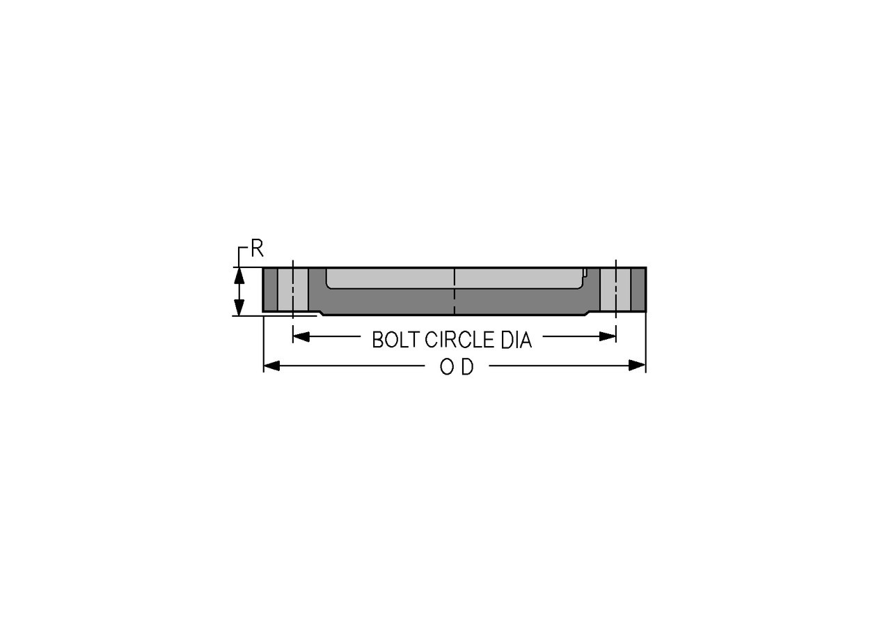 Spears 853-015C CPVC Flange, SCH 80, 1-1/2", Blind - Specs