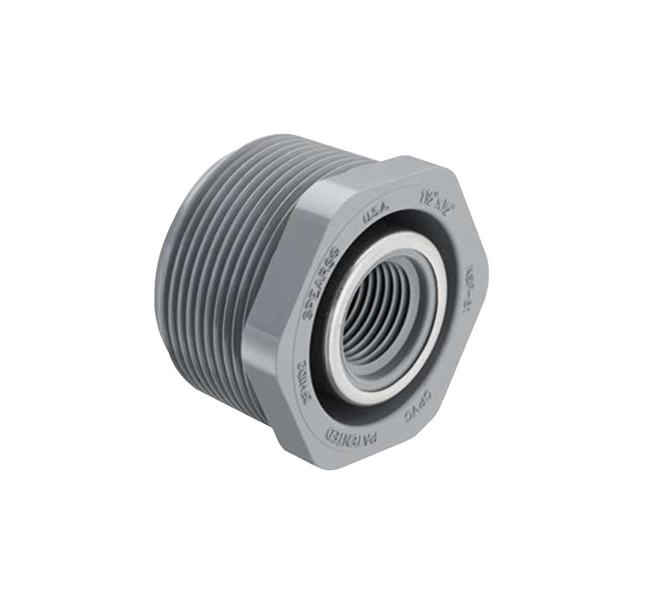 Spears 839-247CSR CPVC Bushing, 2" x 1/2", SCH 80, MPT
