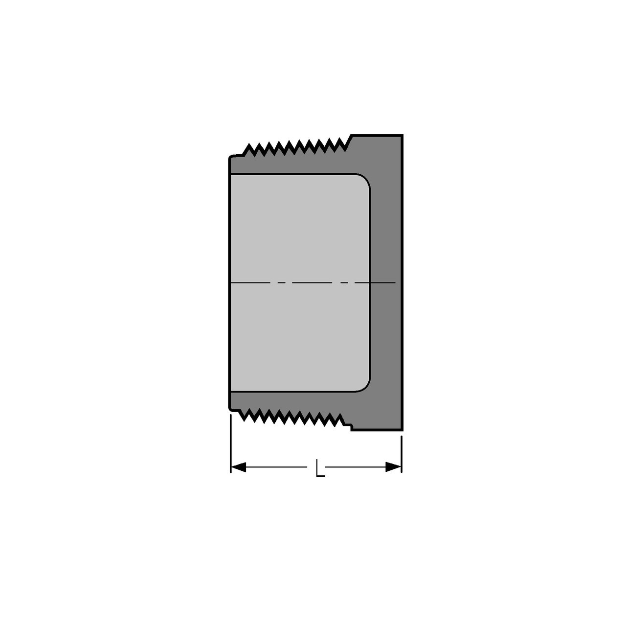 Spears 850-010C CPVC Plug, 1", SCH 80, MPT - Specs