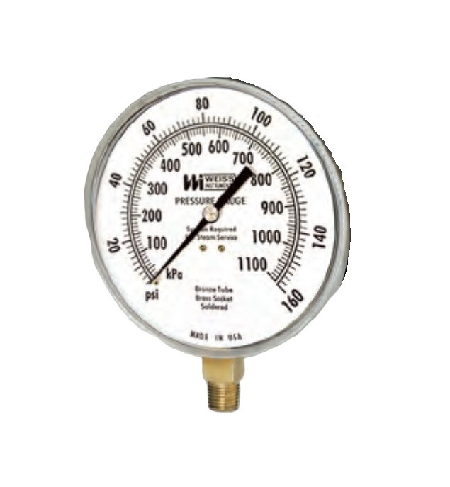 Weiss 4CTS-100 Commercial Pressure Gauge