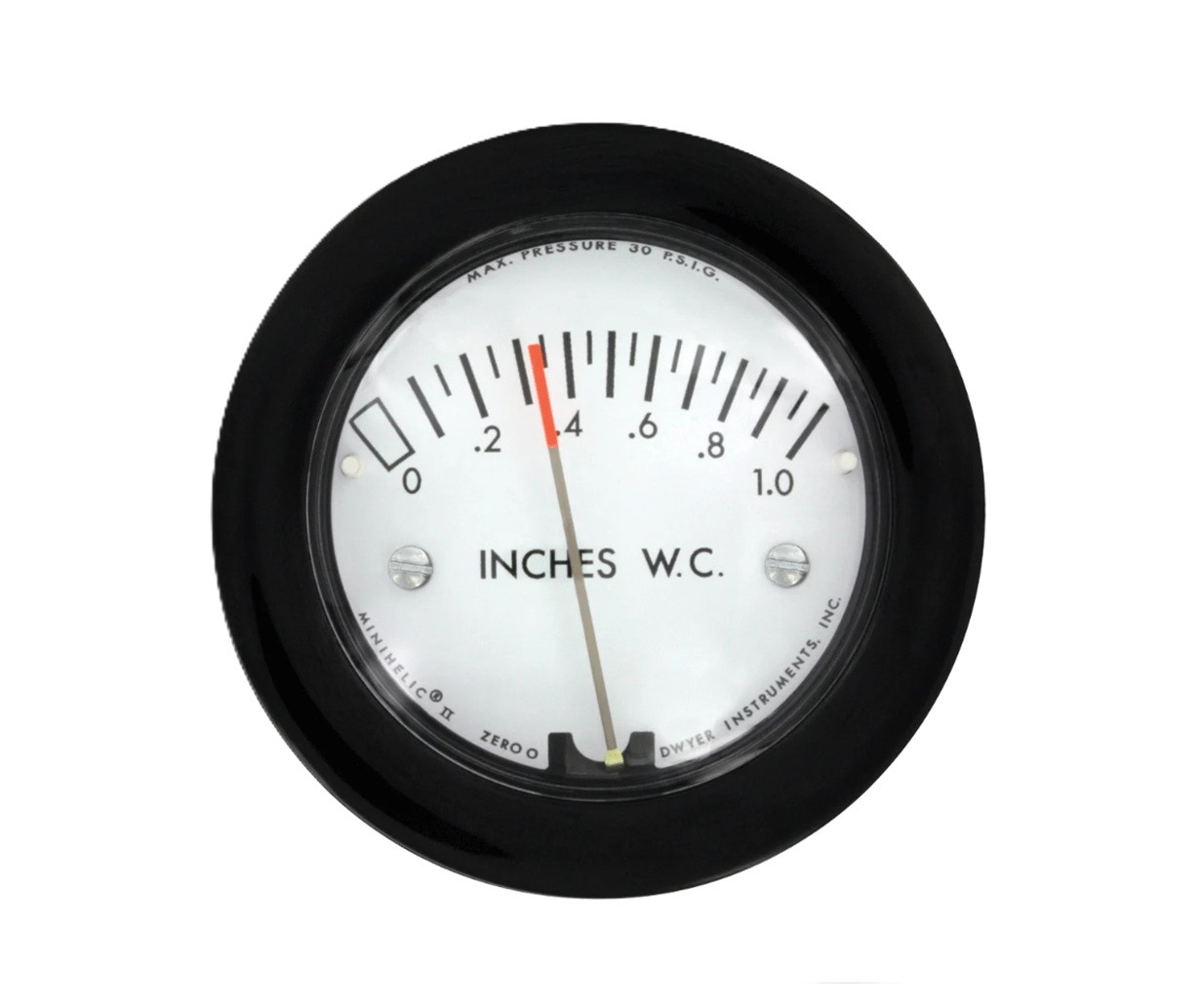 Dwyer 2-5001-NPT Gage, 1/8" NPT Connection