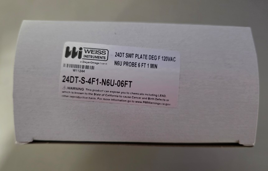 Weiss 24DT-S4F1 LED Temperature Display, 1 Minute