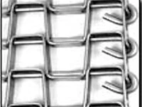 Flat Wire Mesh Conveyor Belt 1"x1" Clinched 1/2 Heavy Duty