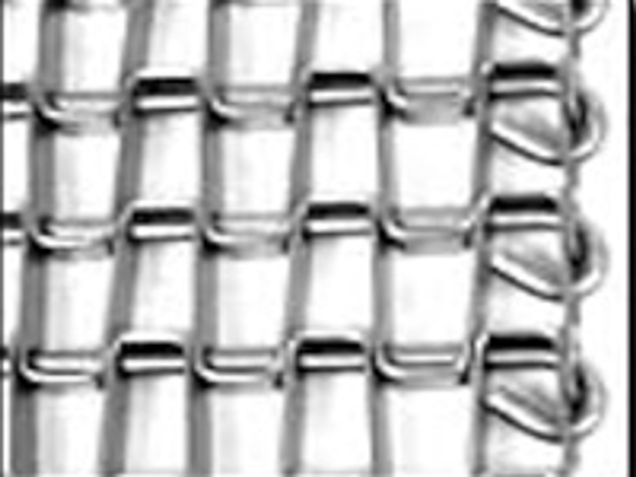 Flat Wire Mesh Conveyor Belt 1/2"x1" Clinched 1/2 Heavy Duty