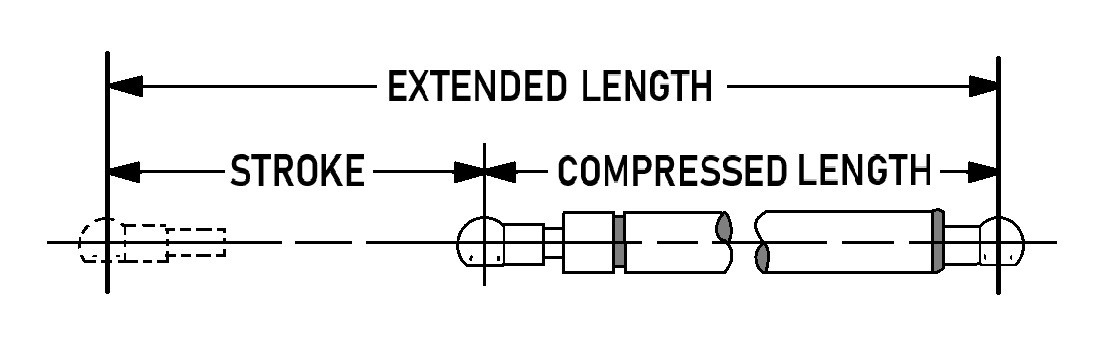 Polar 1165 Gas Spring