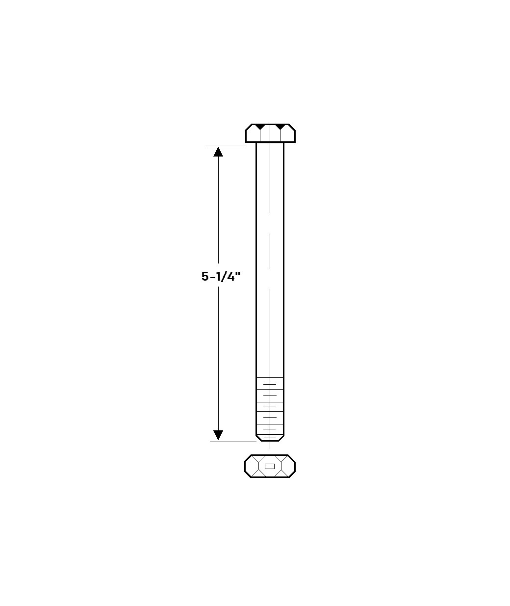 Polar 1809-210 Bolt and Lock Nut 1/2"