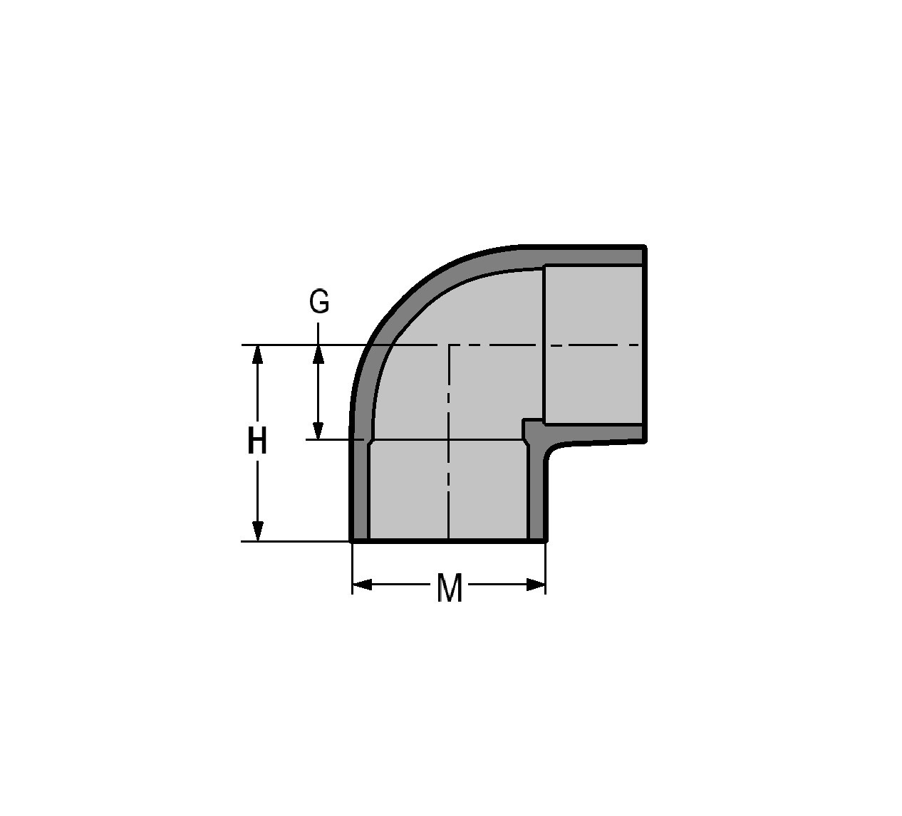 Spears 806-040C CPVC Elbow, 4" Schedule 80, SOC - Specs