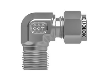 Duolok ISSD6ME8 Tube To Male Elbow 3/8" Tube X 1/2" NPT Duolok ISSD6ME8 Tube To Male Elbow 3/8" Tube X 1/2" NPT