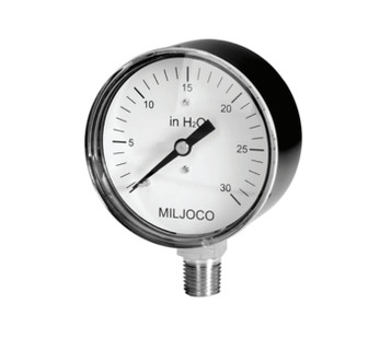 Miljoco LP2507210 Diaphragm Gauge, 2.5"