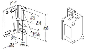 Allen Bradley 60-BJS-L1 Photoelectric Bracket Allen Bradley 60-BJS-L1 Photoelectric Bracket