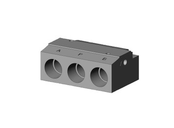 SMC SY5000-27-1T Subplate, 1/4" NPT