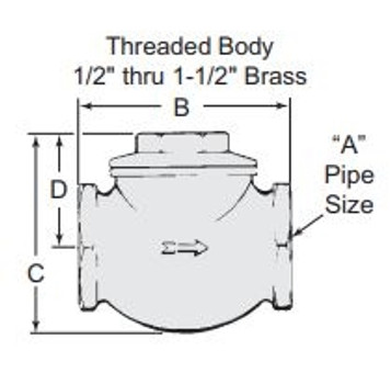 Eclipse 550092 Check Valve Assembly, 3/4" NPT