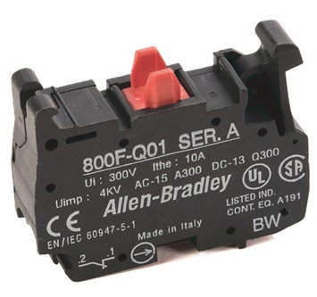Allen Bradley 800F-Q01 Spring Clamp Contact Block