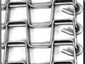 Flat Wire Mesh Conveyor Belt 1"x1" Clinched 1/2 Heavy Duty Flat Wire Mesh Conveyor Belt 1"x1" Clinched 1/2 Heavy Duty