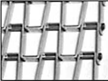 Flat Wire Mesh Conveyor Belt 1/2" X 1" Welded 3/8