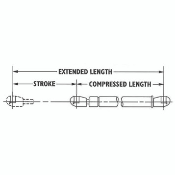Polar 1145 Gas Spring