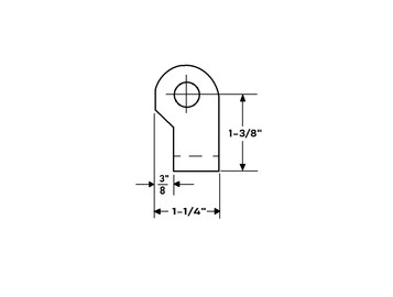 Polar 1809-201 Swing Bracket 270 Degrees