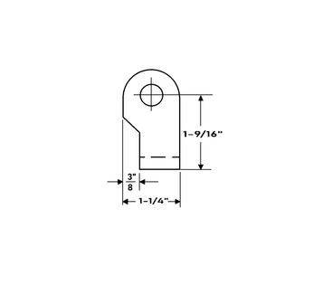 Polar 1809-202 Swing Bracket 270 Degrees (offset)