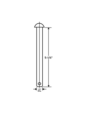 Polar 1809-211 Pin and Cotter 1/2"