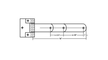 Polar 312 Laminated Hinges, 12"