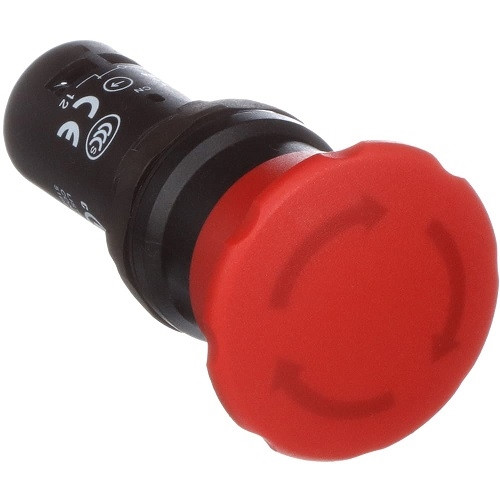 ABB CE4T-10R-02 Emergency Stop Pushbutton Non Illuminated Twist