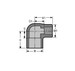 Spears 807-101C Elbow 3/4" x 1/2"-Female