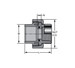 Spears 8059-040C Union, 4" Sch 80, CPVC, SOC - Specs