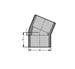 Spears 816-020C CPVC Elbow, 2", SCH 80, SOC, 22-1/2° - specs