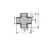 Spears 820-002C CPVC Cross, 1/4", SCH 80, SOC - Specs