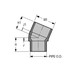 Spears 842-030C CPVC Elbow, 3", SCH 80, SOC, 22-1/2° - SPECS
