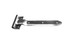 Polar 2212-SS Reverse Bracket Hinge, 12" Plain Stainless
