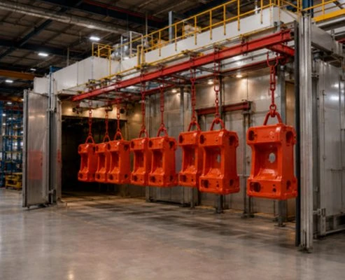 Powder coating line