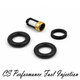 Top and bottom o-rings, micro filter, top hat rim cap