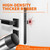 TPOHH 3 Inch/75 mm Height Zinc Alloy Floor Mount Bumper, Door Stopper with Rubber Bumper – Protects Walls from Door Knob Damage