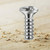 100 PCS M2.9 Flat Head Phillips Wood Screws, 18/8 (A2) Stainless Steel Fully Threaded Screw by TPOHH