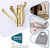 Swivel Towel Hook Brushed Gold 2 PCS, Metal Folding Bathroom Hook, Bath Towel Holder, Heavy Duty Robe Clothes Hanger for Bathroom RV Wall Mount