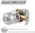 Brushed Nickel One Keyway Entrance Door Knobs Keyed Alike Door Locks Locksets for Bed/Bath