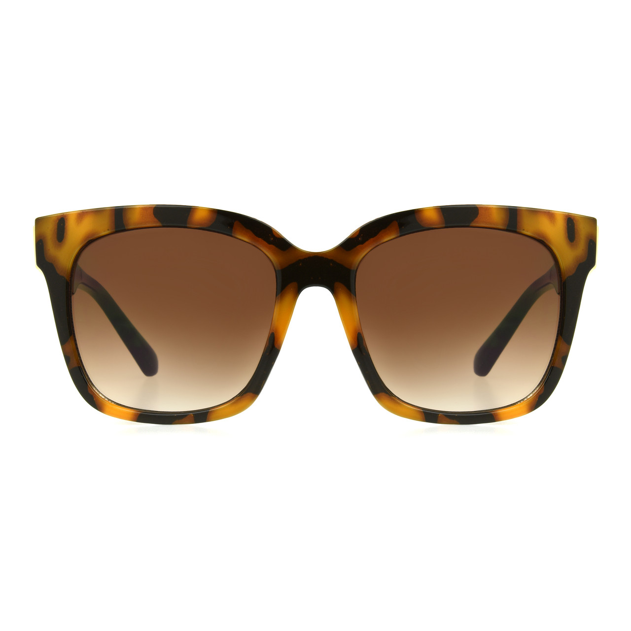 Louis Vuitton Tortoise Shell Sunglasses w/ side gold LV accents