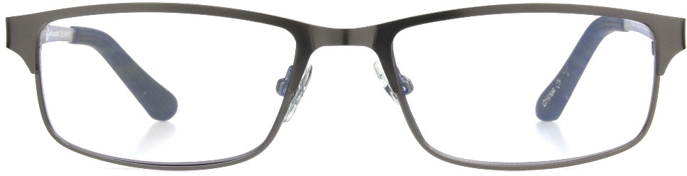 Men's Rectangle Reading Glasses In Gunmetal By Foster Grant - Samson E.Readers™ - +1.50