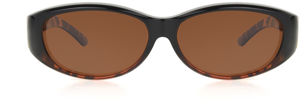 Women's Oval Sunglasses In Tortoise With Brown Lenses By Foster Grant - Andrea