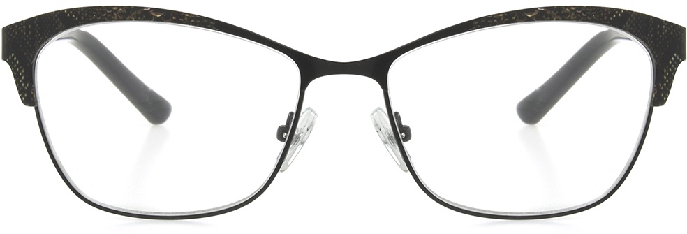 Women's Cat Eye Reading Glasses In Black And Gray By Foster Grant - Laura - +2.50